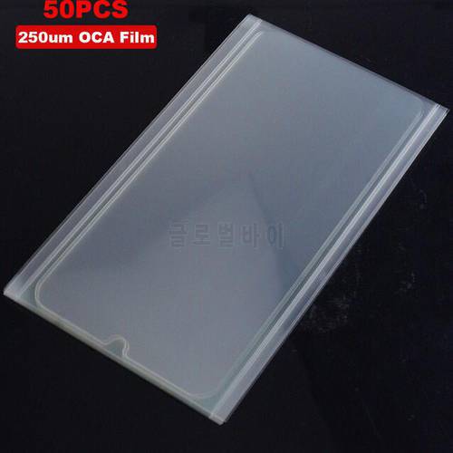 50pcs 250um OCA Clear Optical Adhesive for Samsung galaxy A51 A71 A10 A20 A30 A40 A50 A60 A70 A10s A30s LCD Touch Glass OCA Glue