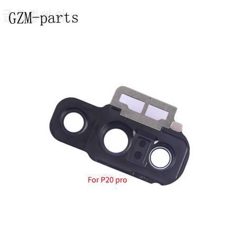 GZM-parts 1 Piece For Huawei P20 Pro P30 lite Camera Lens Glass With Frame Holder Repair Rear Camera Cover Replacement Parts