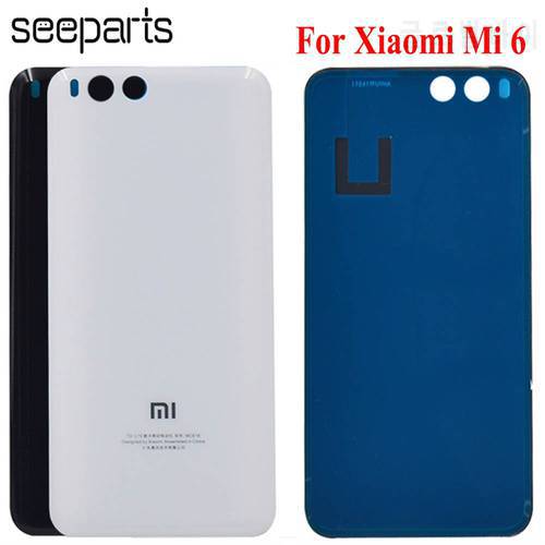 For XiaoMi Mi6 Back Cover Case Protective Battery Back Cover housing Replacement 5.15