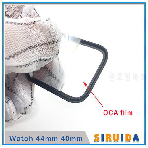 5pcs LCD Screen Outer Glass with OCA glue For Apple i watch series S4 S1 S2 S3 40mm 44mm Touch Panel Lens Replacement Parts