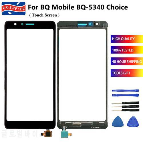 For BQ Mobile BQ-5340 Choice Touch Screen Sensor Panel lens Original Repair Part For BQ5340 BQ-5340 BQ 5340 Phone Front Glass