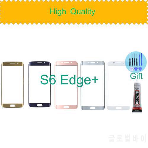 Original For Samsung Galaxy S6 Edge+ Plus G928 G928A G928V G928R Touch Screen LCD Front Panel Glass Lens Outer Replace