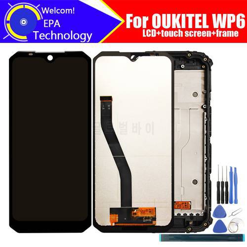 6.3 inch OUKITEL WP6 LCD Display+Touch Screen Digitizer Assembly 100% Original New LCD+Touch Digitizer for OUKITEL WP6 +Tools