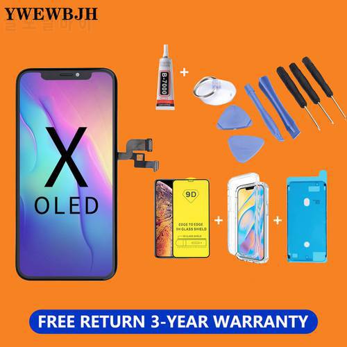Test Grade For i Phone X XS XR XS Max TFT AMOLED OEM LCD Display Touch Screen Digitizer Replacement Assembly with Open Tools