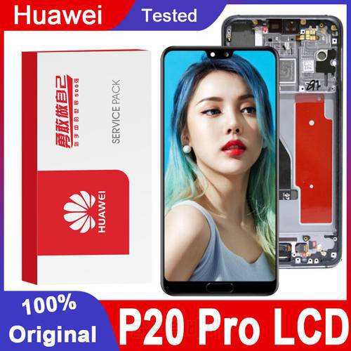 100% Original 6.1 AMOLED Display for Huawei P20 Pro LCD Touch Screen Digitizer Assembly CLT-L09 CLT-L29 CLT-AL01 Repair Parts
