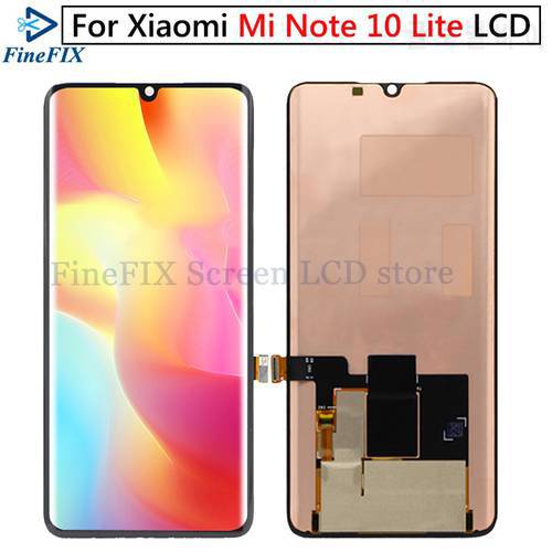 AMOLED Display For Xiaomi Mi Note 10 Lite LCD Display Touch Screen Replacement For Mi Note 10 Lite M2002F4LG M1910F4G LCD