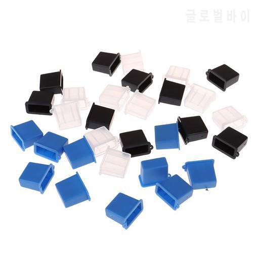 10Pcs USB Type A Male Anti-Dust Plug Stopper Cap Cover Protector