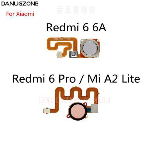 FingerPrint Sensor Button Touch ID Scanner Key Flex Cable For Xiaomi Redmi 6 6A / 6 PRO / Mi A2 Lite