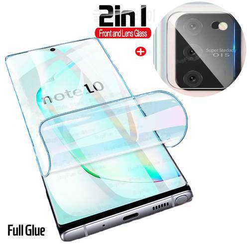 2in1 Hydrogel Film For Samsung Galaxy S10 Lite Sticker Hydrogel Screen Protector Galaxy S 10 Note 10 Lite Light Film Not Glass