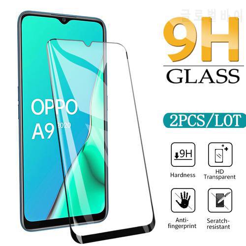 2pcs Tempered Glass Screen Protector for OPPO A9 A5 A53 A53S A31 2020 Safety glass For OPPO A92 A73 A72 A52 Protective Glass