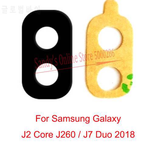 10 PCS New Rear Camera Glass Lens For Samsung Galaxy J2 Core J260 / J7 Duo 2018 J720F J720 SM-J720F Back Camera Glass Lens