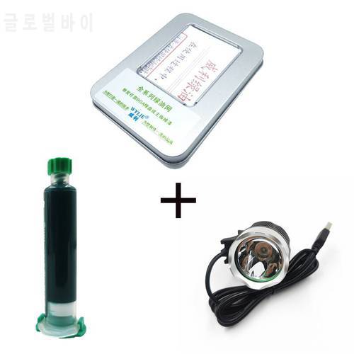 UV Glue Curing Lamp USB 5V LED Ultraviolet Green Oil Curing Purple Light For iPhone Circuit Board Repair Tools