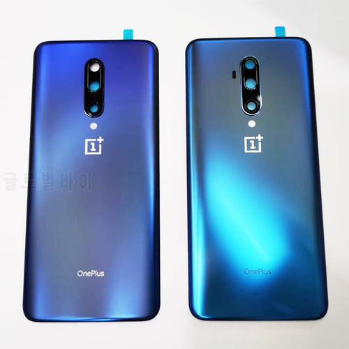 100% Original Back Battery Cover Door Rear Glass For Oneplus 7T Pro / Oneplus 7 pro Battery Cover Housing Case with Camera Lens