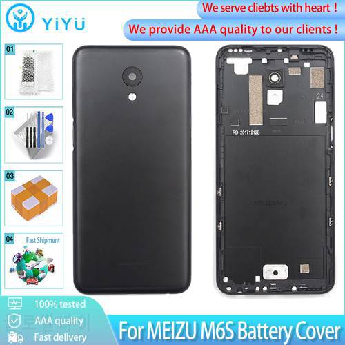 riginal Battery Housing For MEIZU M6S M712H M7121Q Rear Back Battery Door Case Metal Cover Replacement Parts Free Tools