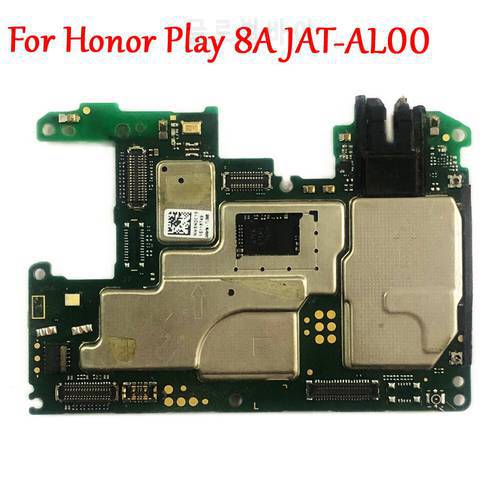 Tested Work Original Unlocked Motherboard For Huawei Honor Play 8A / 8A Pro JAT-AL00 Logic Circuit Electronic ( No fingerprint）