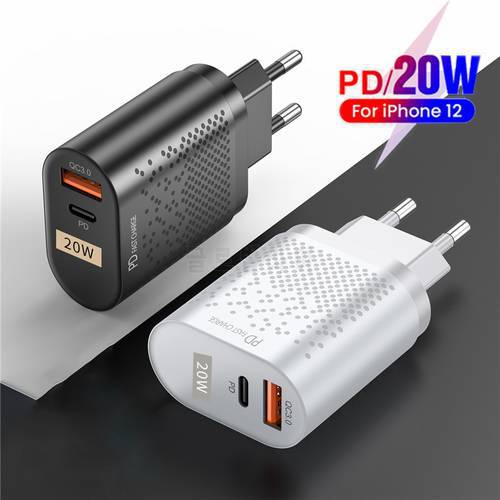 PD 20W USB Type C Charger For iPhone 14 13 Pro Max Mini Quick Charge QC 3.0 Fast Charging Travel Wall Plug For Xiaomi 12 Samsung
