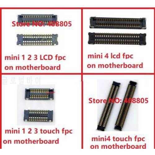 10pcs/lot original new for iPad mini 1 2 3 4 touch screen digitizer LCD Screen Display FPC connector on mortherboard