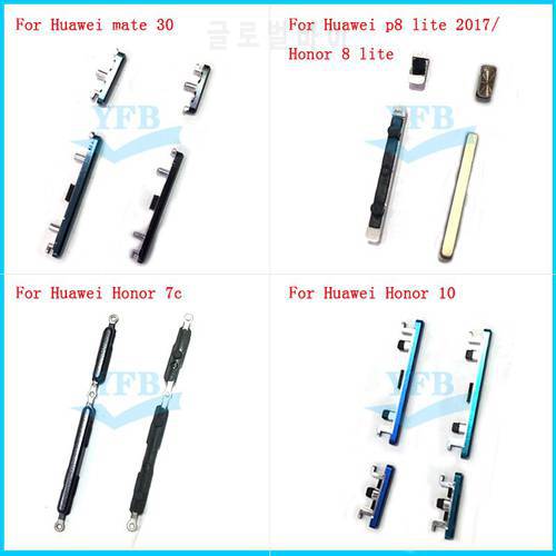 For Huawei Honor 7c 8 10 Mate 30 P8 Lite 2017 Power Volume ON OFF Side Button Key Repair Parts