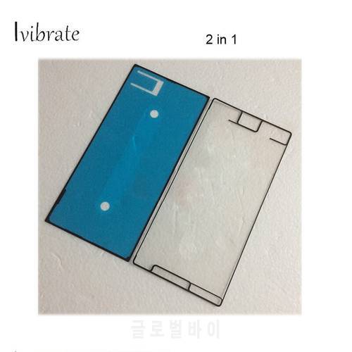 2 In 1 Original New Lcd Screen Back Cover Adhesive Glue For Sony Xperia XZ Premium G8142 G 8142 middle frame glue