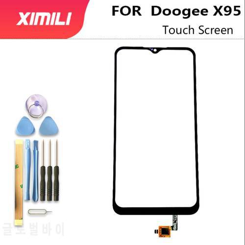 6.52&39&39Touch Glass Panel For Doogee X95 Touch Screen Digitizer Sensor Front Outer Glass Lens Original Screen+ Tools