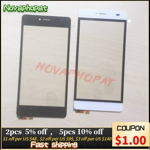 Novaphopat Black/White Screen For BQ BQ-5070 BQS-5070 Magic BQS 5070 Touch Screen Digitizer Touchscreen Glass Sensor Panel