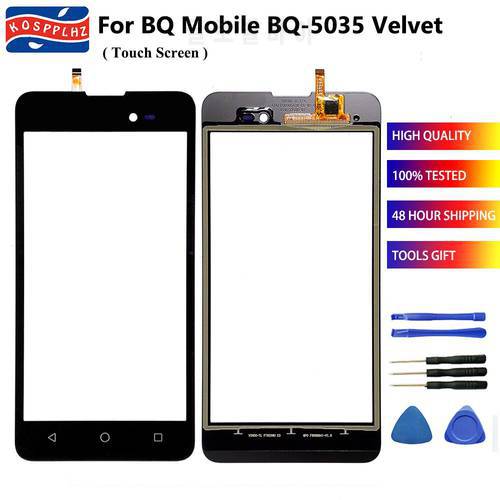 New Screen For BQ Mobile BQ-5035 Velvet BQ5035 BQ 5035 Touch Screen Front Glass Panel For BQ 5035 Replacement Front Panel Sensor
