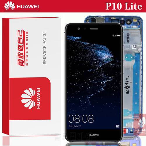 Original AAA 5.2 LCD With Frame For HUAWEI P10 Lite Lcd Display Screen For HUAWEI P10 Lite WAS-LX1 WAS-LX1A WAS-LX2 WAS-LX3