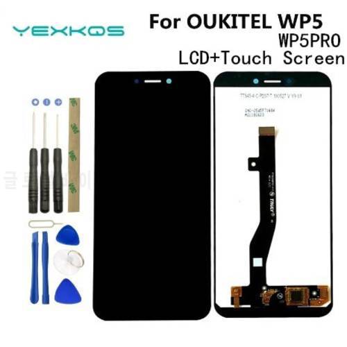 5.5 inch Original Oukitel WP5 LCD Display and Touch Screen Digitizer Assembly Replacement for Oukitel wp5 pro Phone lcd +Tools