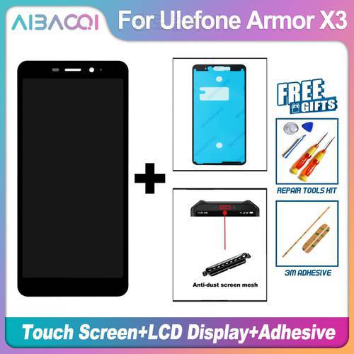AiBaoQi Brand New Touch Screen+LCD Display Assembly Replacement For Ulefone Armor X3 X5 X5 Pro X6 X7 X7 Pro X8 X9 Phone