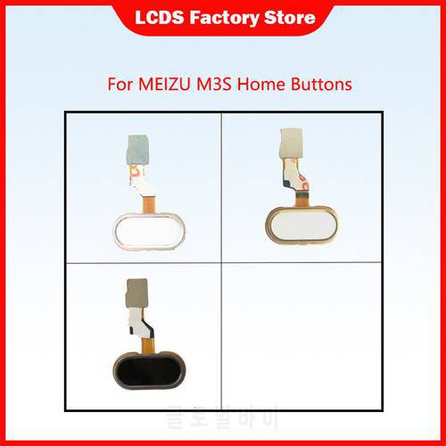 AAA Quality Home Btton for MEIZU M3S Home Buttons Flex Cable Replacement For MEILAN 3S Fingerprint