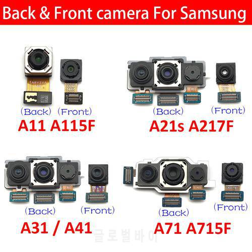 Front Camera Flex + Back Rear Camera Flex Cable For Samsung Galaxy A11 A21S A31 A41 A71 Module Ribbon