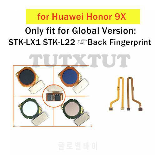 for Huawei Honor 9X Global STK-LX1 STK-L22 Fingerprint Sensor Scanner Connector Button Touch ID Flex Cable Repair Spare Parts