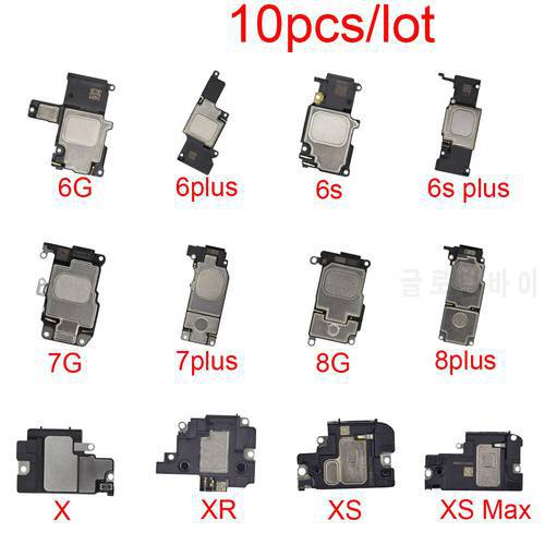 10pcs/lot Loud Speaker For iPhone 5 5s se 6 6s 7 8 Plus X XR XS MAX Loudspeaker Buzzer Ringer Flex Cable Ribbon