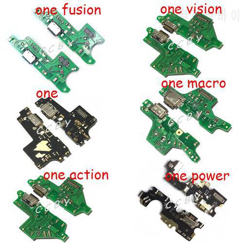 USB Charging Dock Port Connector Flex Cable Board For Motorola Moto One Power Vision Action Macro Fusion Hyper