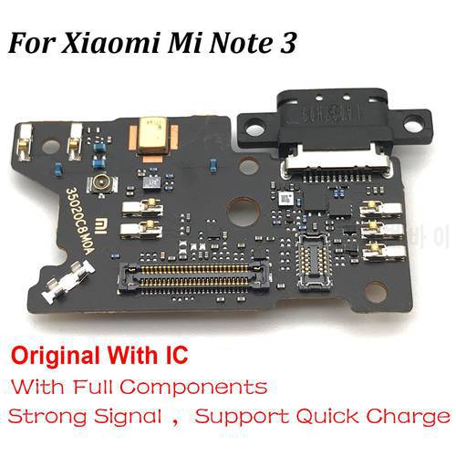 New Original USB Charging Port Plug Dock Connector Board Flex Cable With Full IC For Xiaomi Mi Note 3 Charging Connector Board