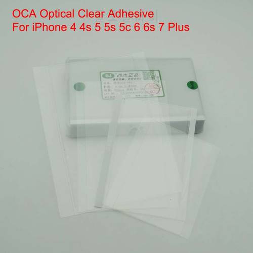 2pcs/lot OCA Optical Clear Adhesive Film Sticker Glue For iPhone 4 4s 5 5s 5c 6 6s 7 Plus 4.7&39&39 5.5&39&39 Screen Lens Repair