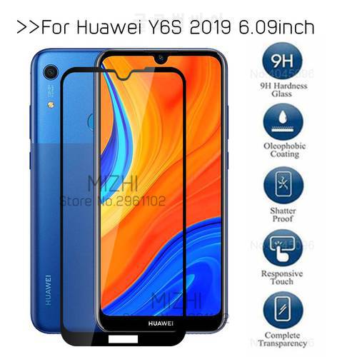protective glass for huawei y6s jat-l41 tempered glass on huwei huaweii y6 s y6s y 6s 6.09&39&39 original screen protector film