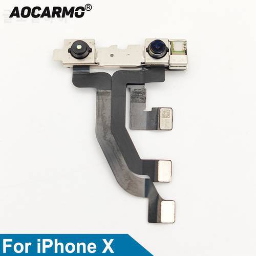 Aocarmo Facing Face Recognition Front Camera Module Sensor Flex Cable For iPhone X 10 Replacement Part