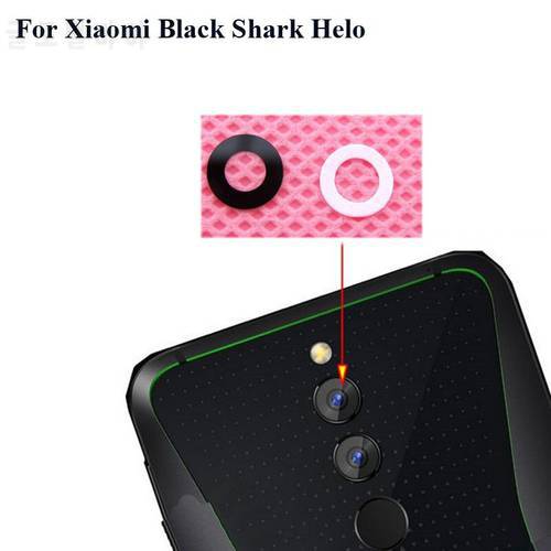 2PCS High quality For Xiaomi Black Shark Helo Back Rear Camera Glass Lens test good Parts AWM-A0 for Xiaomi BlackShark Helo