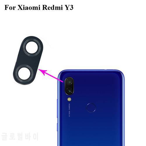 1PCS High quality For Xiaomi Redmi Y3 Y 3 Back Rear Camera Glass Lens test good For Xiao mi hongmi y3 miY3 Replacement Parts