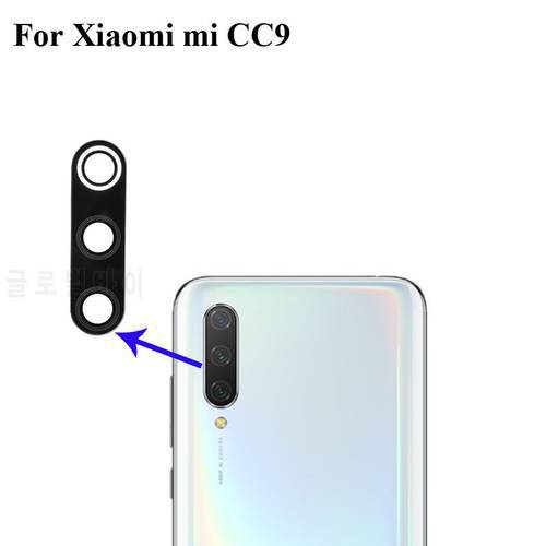 2PCS High quality For Xiaomi Mi CC9 CC 9 Back Rear Camera Glass Lens test good for Xiaomi Mi CC9 Micc9 Replacement Parts