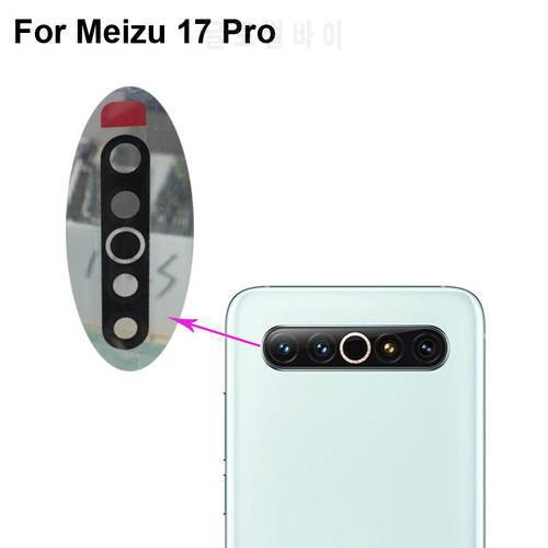 2PCS Tested New For Meizu 17 Pro Rear Back Camera Glass Lens Meizu17 Pro Repair Spare Parts Replacement 17Pro