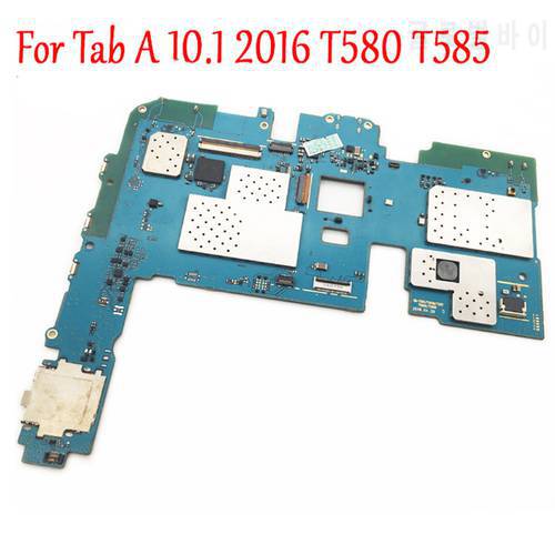 Tested Original Full Work Unlock Motherboard For Samsung Galaxy Tab A 10.1 2016 T580 T587 T585 Logic Circuit Electronic Panel