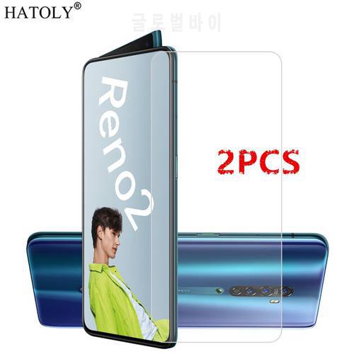 2Pcs For OPPO Reno 2 Glass For OPPO Reno 2 Tempered Glass Film HD 9H Hard Phone Screen Protector Protective Glass for Reno 2
