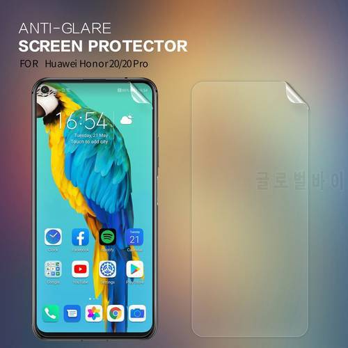 for Huawei Honor 20 Pro Screen Protector NILLKIN Clear/Matte Anti-fingerprint Soft PET Protective Film for Huawei Honor 20 20s
