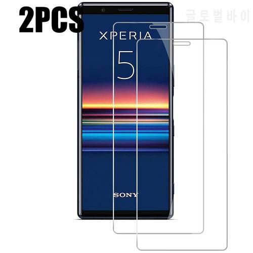 2PCS Tempered Glass For Sony Xperia 5 Screen Protector For Sony Xperia 5 J8210 J8270 J9210 Protective Film