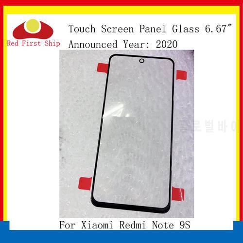 10Pcs/lot Touch Screen For Xiaomi Redmi Note 9S Touch Panel Front Outer LCD Glass Lens For REDMI Note 9S Glass Wth OCA