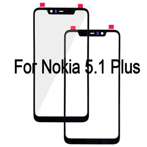 For Nokia 5.1 Plus Front Outer Glass Lens Touch Panel Screen For Nokia5.1 Plus LCD Touch Glass 5.1plus touchscreen Parts