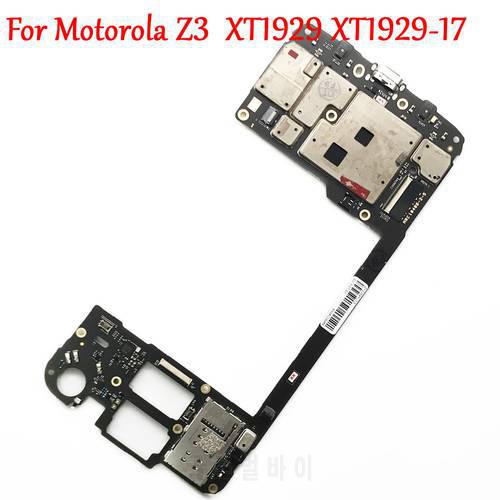 Full Work Original Unlock Motherboard For Motorola MOTO Z3 XT1929 XT1929-17 Logic Circuit Electronic Panel Mainboard