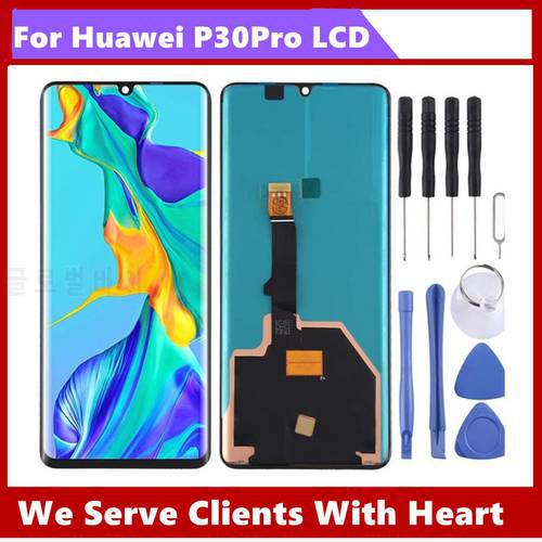 Test AAA+++ 6.47&39&39 LCD For Huawei P30 Pro LCD Display Touch Screen Digitizer Assembly for Huawei P30 Pro Replacement Screen